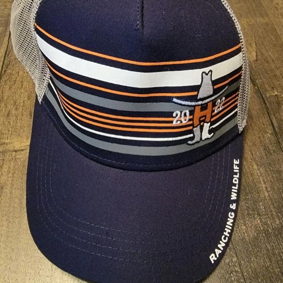 Houston Livestock Show Rodeo Hat RANCHING & WILDLIFE 2022 Mesh Snapback Cap - Picture 1 of 4